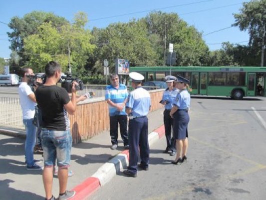 Poliţiştii constănţeni au ieşit în stradă să 